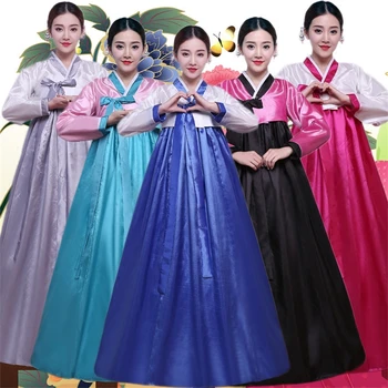 2021 NAUJAS 10Color korėjos Mados Senovės Kostiumai Moterims Hanbok Suknelė Tradicinės Partijos Azijos Palace Cosplay Veiklos Drabužiai
