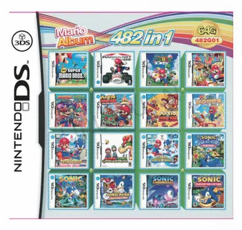 208/482 1 Vaizdo Žaidimo Kortelės Kasetė Konsolės Kortelės igame Nintendo Mario Albumą 2DS 3DS NDSL Žaidimo Kortelės