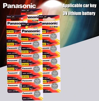 20PCA Panasonic cr1632 mygtuką ląstelių monetos baterija 3v žiūrėti nuotolinio valdymo automobilio raktus DL1632 ECR1632 GPCE1632 ličio baterija