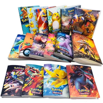 240Pcs Turėtojas Albumą Žaislų Kolekcijos Animacinių filmų Pokemon Žaidimas Kortelės Knygos TAKARA TOMY Anime Pikachu Albumą Vaikams Dovanos