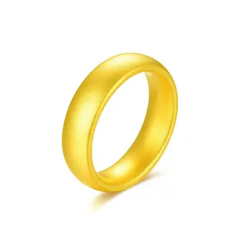24K Geltonojo Aukso Ratas, Žiedas Mados Moterų Grynas 999 Aukso Žiedas