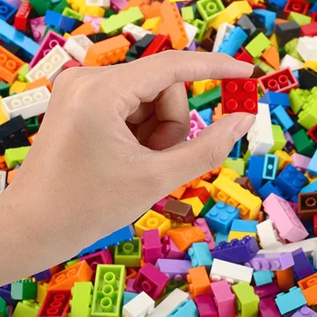250-1000 Vnt Spalvinga Statybiniai Blokai, Plytos Vaikų Kūrybos Blokuoti Žaislai Sumos už Vaikų Mergaičių Berniukas Kalėdų Dovanos