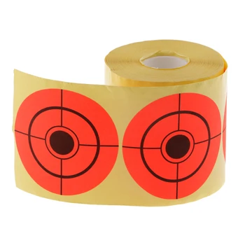 250 vnt Popieriaus Tikslinės Roll Fluorescentinės Oranžinės spalvos 3