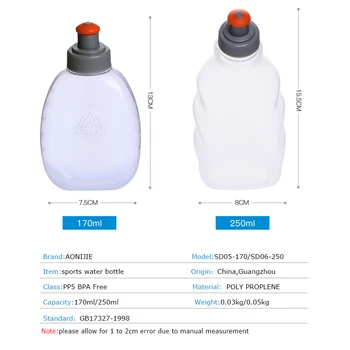2vnt AONIJIE Vandens Butelių Kolbą Talpykla BPA Free Veikia Hidratacijos Diržu Kuprinė Juosmens Krepšys Vest Kempingas SD05 SD06