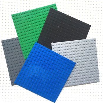 2vnt Blokelių pagrindinės Plokštės 16x16 Taškų Plastikiniai Pastato Blokus 