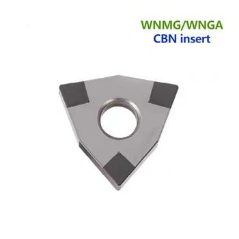 2VNT CBN įterpti WNMG080408 WNGA080404 3T CBN diamond įterpti WNMG WNGA PCBN patarimas staklės, pjovimo, tekinimo įrankis grūdinto plieno 31339