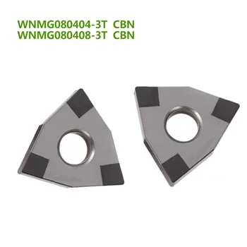 2VNT CBN įterpti WNMG080408 WNGA080404 3T CBN diamond įterpti WNMG WNGA PCBN patarimas staklės, pjovimo, tekinimo įrankis grūdinto plieno