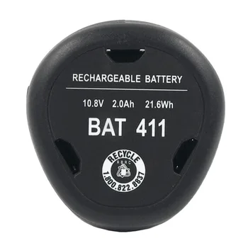 2VNT elektrinių Įrankių Akumuliatoriai 10.8 V 12V 2000mAh Li-ion Baterija Bosch BAT411 BAT412 BAT412A BAT413 BAT413A GSR 10.8