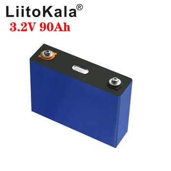 2vnt LiitoKala 3.2 v 90Ah LifePo4 baterija ličio 270A 3C didelio nutekėjimo, 