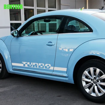 2vnt TURBO automobilio pusėje įstaiga aplinkosaugos ¾enklelis Volkswagen Beetle 2013 iki 2017 m.