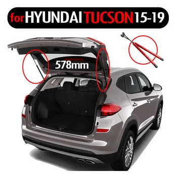 2x Automobilių Galinis bagazines dangtis Auto Dujų Pavasario Liftas Palaiko Statramsčiai Sklendė, skirta Hyundai Tucson 2016 2017 2018 2019 Absorberio 578MM