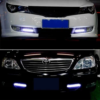 2x COB DRL LED Panel Lempos Automobilių Šviesos Mazda 3 spoileris, 6 cx 5 cx5 2 323 5 cx3 mx5 cx7 cx-5 626 rx8 cx 7 Dieniniai Žibintai 9547