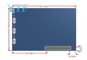 3.2 colių Varžinio Jutiklinis LCD Ekranas 320X240mm Aviečių Pi 4B/3B+ plus 