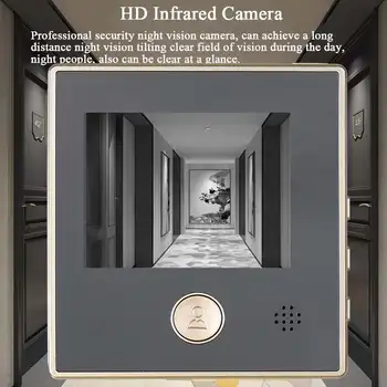 3 Colių Sy-1 TFT LCD HD Skaitmeninis Durų Fotoaparato Akis Doorbell Elektros Durys Akių Perkelti Aptikimo 120 laipsnių Akutė Viewer Video