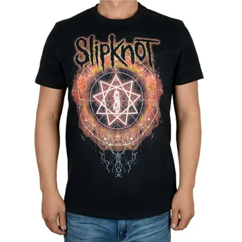 31 dizaino Harajuku 3D Hexagram Demonas Juodosios ožkos Slipknot Roko Prekės marškinėliai Hardrock sunkiųjų Metalų, Medvilnės camiseta Rokeris Tee