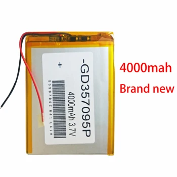 357090 3.7 V 4000mAh Li-Polimero Li-ion Baterija Aoson S3 M753 Archos 70 Platinum AC70PLV3 70 Xenon ColorAV70XEC