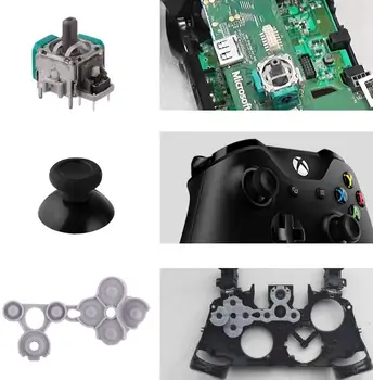 3D Analog Joystick Nykščio Stick Jutiklis Gamepad Thumbstick Silikono Sonductive Dalis Xbox Vienas Valdiklis su Įrankių Remonto Rinkinys