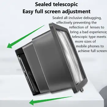3D Ekranas Stiprintuvo Universalus Mobiliojo Telefono Didinamojo Stiklo HD Vaizdo Stovas Laikiklis Lankstymo Ekrano Išsiplėtusios Akys Apsaugos Turėti
