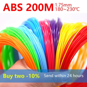 3d rašiklis filamen abs1.75mm abs 3d spausdinimo pen atsargos 3 d rašikliai saugos plastiko geriausia dovana 20color Pirkti du -10% Išsiųsti per 24h