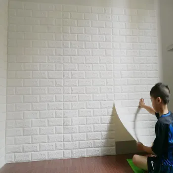 3D Sieninės Lipdukai Kambarį 3D Plytų Tapetai, Vaikų Kambarys, Miegamajame Namų Dekoro 3D Sienų Dangos lipni Tapetai