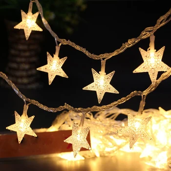 3m/5m/10m LED star String Žibintai Kalėdinė girlianda baterija USB powered led Vestuves Užuolaidų string Pasakų Žibintai namų