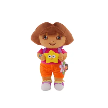 3pcs/daug meilės nuotykių Dora beždžionės Batai Swiper pliušinis Lėlės žaislas 25cm Dora beždžionė įdaryti minkštas TV ir filmus pliušinis žaislas vaikams