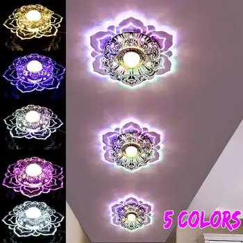 3W/5W Šiuolaikinės Kristalų LED Lubų Šviesos Sienos Sconce Namų Apdailos Balkonas Lempos Veranda Šviesos Koridorių Šviesos Šviestuvas