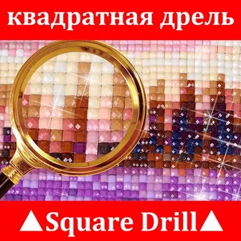 447 Spalva kvadratiniu/Apvalus Grąžtai Dervos Diamond 5D 