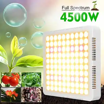4500W 300 LED Grow Light Augalų Hydroponics Visą Spektrą Daržovių Augalų Lempos AC85-265V Profesinės Augalų Auginimo Šviesos