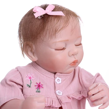 49cm Visas Silikono Naujagimis Baby Doll, Kaip Nekilnojamojo bebes atgimsta Minkštas Miega Mergaičių dvynių kūdikių Vonios, Dušo Žaislas Vaikams Gimtadienio Dovana 25103