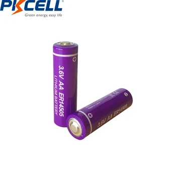 4Pcs PKCELL 3,6 V AA baterijos ER14505 14505 2400mah LiSCLO2 AA Baterijos Aukščiausios LR6 R6P 1,5 V Baterijos, GPS Sekimo Kameros