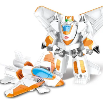 4pcs/set Naujausias Gelbėjimo Robotus Deformacijos Robotas figūrėlių, Sraigtasparniai Robotai Transformacijos žaislas Vaikams Kūdikių Dovanų
