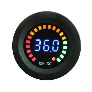 5 V-36V Automobilio Įtampos Stebėti Voltmeter Vandeniui LED Panel Skaitmeninis Ekranas Voltas Metrui automobiliai Motociklai VISUREIGIS Sunkvežimių Nemokamas Pristatymas