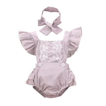 #50 2019 Baby Girl Vasaros Drabužių Mielas Gėlių Medvilnės Minkštas Romper Jumpsuit Dėl Naujagimiui Drabužiai Vaikams, Vaikas Drabužiai
