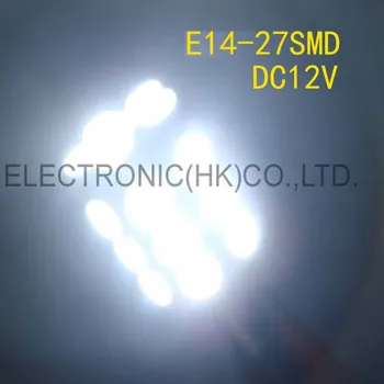 5050 3 žetonų 12V E14 led žibintai,E14 led, 12Vdc lempos ,E14 DC12V led lemputės (nemokamas pristatymas 2vnt/lot)