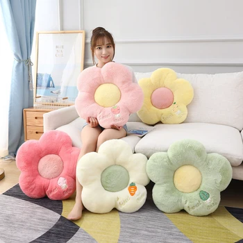 50cm mielas pliušinis gėlių formos pagalvė pagalvėlės sofa atgal pagalvėlės, gėlių pliušiniai žaislai mergina vaikų gimtadienio dovana