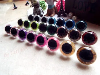 50pairs(100vnt) 15mm/18mm Spalvinga Rankomis dažyti Akis Saugos Amigurumi Lėlės Mišrios Spalvos