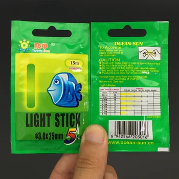 50pcs 3.0*25MM Naktį Žvejybos Šviesos Plaukti Fluorescencinė Šviesa Stick Lazdele Multi-Color LightsDark Švyti Klijuoti, Žvejybos Įrankiai, Įrankių