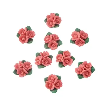 50pcs Rankų darbo Porceliano Gėlių Cabochons Kinija Molio Granulės Gėlių 