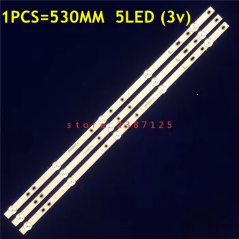 530mm LED Apšvietimo juostelės 5LEDs (3V) už BAIRD TI5510DLEDDS 2W2006-DS55M7800-01 DS55M78-DS02-V01 DSBJ-WG