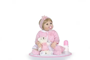 56CM didelis kūdikis visą silikono kūno bebe lėlės reborn baby lėlės boneca atgimsta realista žaislai veiksmų skaičius Kalėdų Dovana vaikams