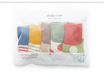 5Pairs Pack rudens žiemos naujos horizontalios juostos dot dryžuotos kojinės princesė kojinės 1-12 Metų vaikų mergaičių kojinės
