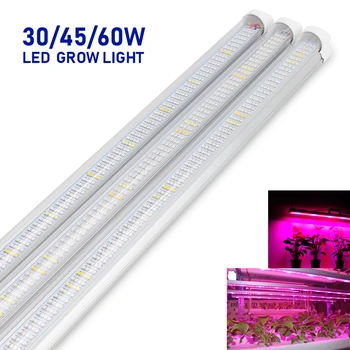 5vnt 30W 45W 60W LED T8 Vamzdis viso Spektro LED Grow Light Bar Augalų Auga Šviesos Juostelės Akvariumas Šiltnamio efektą sukeliančių Hydroponic 60-120cm 15563