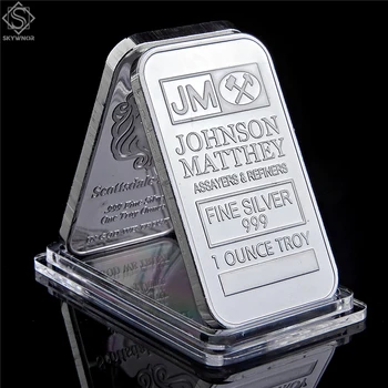 5VNT JK Londono Replika grynojo Aukso 999 1 Trojos Uncija Johnson Matthey Assayer& rafinavimo įmonėms Baras/Kolekcines Monetos
