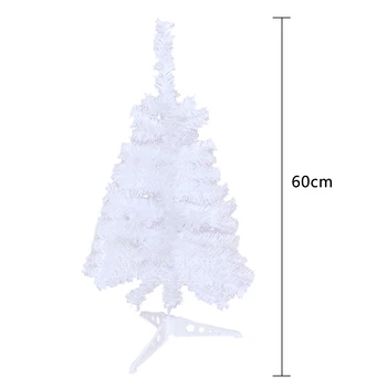 60cm Dirbtinių Kalėdinių Eglučių Kūrybos Blizgučiais Stalo Ornamentas Baltu Kalėdų Medžio naujieji Metai Darbastalio Dekoracijos Namų Puošyba