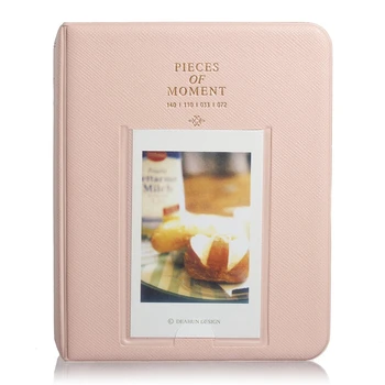 64 Kišenės Mini Albumas Atveju Saugojimo Polaroid Foto FujiFilm Instax Kino Dydis - Rožinė