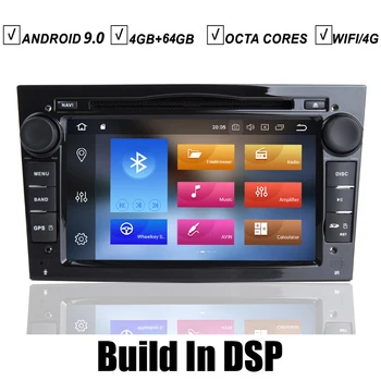 7 IPS Automobilio DVD Grotuvas GPS Android 10, Opel Astra G H J Vectra Antara Zafira Corsa Meriva Vivaro Omega 4GB RAM+64G ROM DSP+DAB