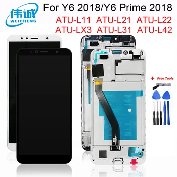 7A Pro jutiklis lcd Huawei Y6 2018 LCD Ekranas ATU L31 L21 LX1 L42 Touch 