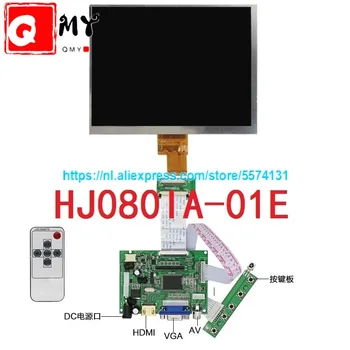 8 colių lcd ekranas, HJ080IA-01E 1024*768 IPS hd LCD Ekranas + HDMI/VGA/AV Kontrolės Vairuotojo Lenta 9720