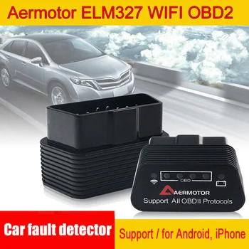 Aermotor ELM327 WIFI OBD2 Parama Android Automobilio Gedimo Detektorius Skaitytuvas Automobilių Diagnostikos Adapteris Tinka 